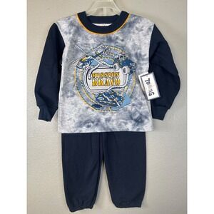 Top Tag Boys Sweat Set Size 4 Y2K Canada Mission Bravo Helicopter‎ Tank NWT